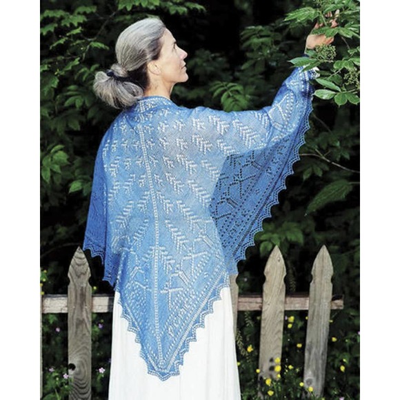New Fiber Trends S-2001 The Peace Shawl Knitting Pattern - Picture 2 of 2